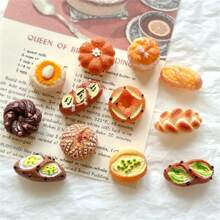 12 piezas Adornos decorativos vintage de la serie de pan, calcomanías plásticas para taquillas, para oficina/cocina, sin necesidad de electricidad, regalos perfectos para días festivos