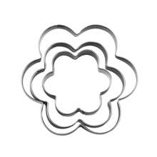 3pcs/12pcs Stainless Steel Cookie Cutter Mold Set - Christmas, Halloween, Thanksgiving Theme - Heart, Circle, Star, Flower Shapes For Baking And Cookie Making