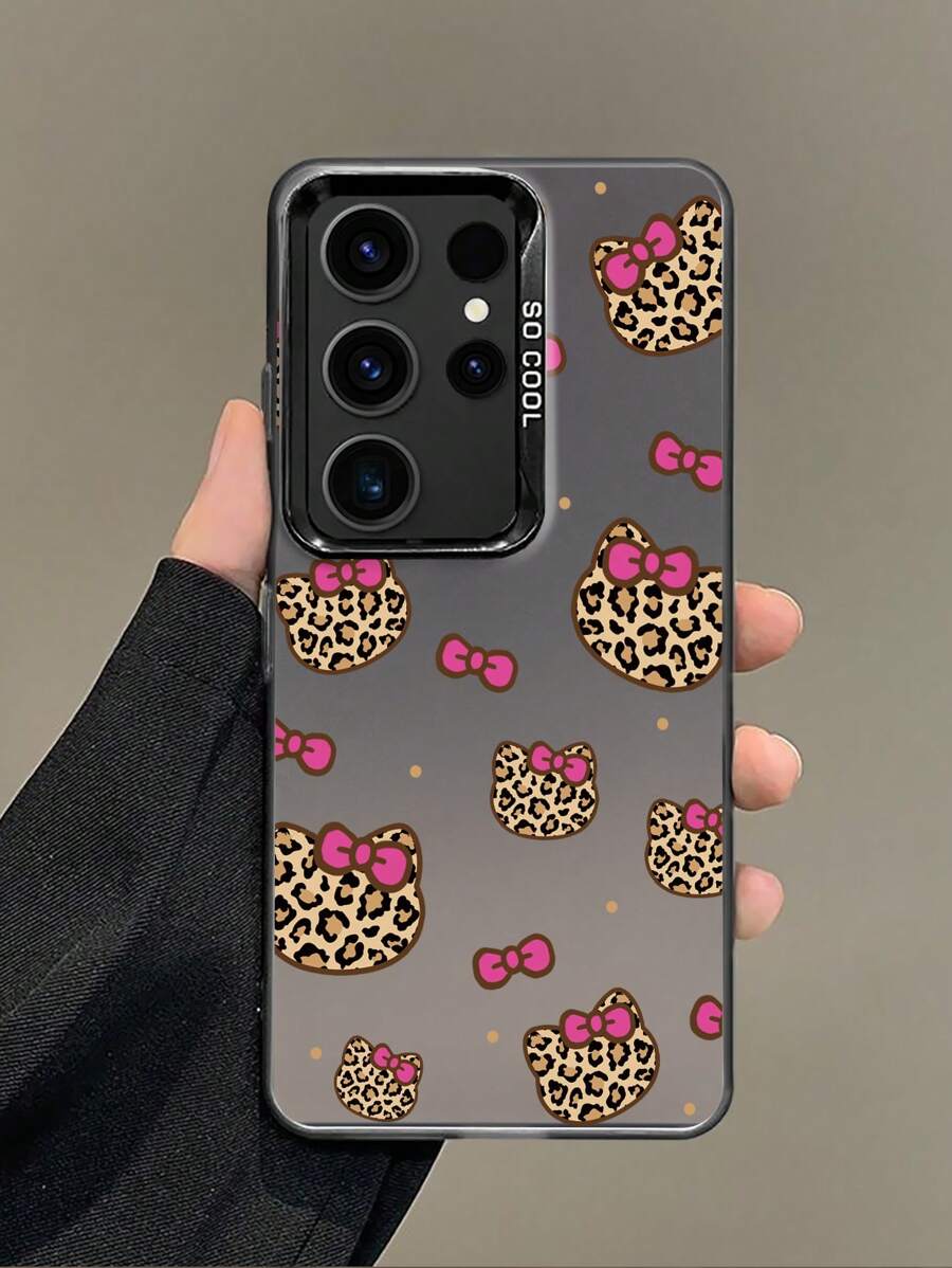 猎豹，豹纹 1 件豹纹小猫黑色手机壳兼容 iPhone 16/11/13/15/15 Plus/15 Pro/15 Pro Max/12/14 Pro Max/XS/XR/11 Pro/11 Pro Max/12 Pro/12 Pro Max/13 Pro/13 Pro Max/14 Pro/14 Plus/7/8 Plus 和 Galaxy S25 - 黑色 - 查看 1