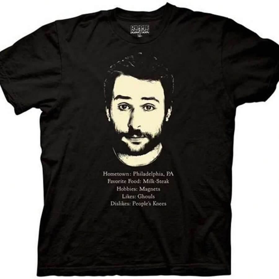 Always Sunny In Philadelphia It's Charlie Kelly Dating Profile Black Adult T-Shirt Tee (Adult Large) - 黑色 - 查看 1