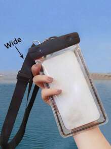 1pc Universal Touch-Sensitive Waterproof Phone Pouch, Luminous Swimming Diving Mobile Case, Can Be Used As A Touch-Screen Swimming And Diving Case, Can Be Used As An Underwater Camera Phone Case, Portable Travel Phone Bag With Adjustable Lanyard, PVC Material, No Battery Required Travel Must Haves Summer1 Stuff Back To School Supplies - Multicolor - View 11