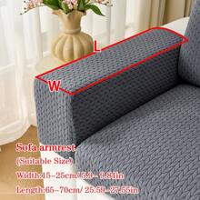 1 件四季提花毛绒防滑沙发垫套，柔软亲肤现代风格弹力沙发套，防宠物春秋沙发座椅保护套适合 L 型和 1/2/3/4 座沙发 - 深灰色 - 查看 12