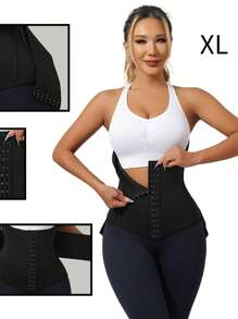 1 pièce Ceinture de taille double couche pour le fitness et le yoga pour femmes, gaine de taille amincissante pour l'entraînement au printemps/été