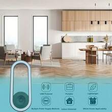 Đèn diệt muỗi dùng nguồn USB, Đèn đuổi côn trùng điện tử gia đình, Đèn đuổi muỗi thông minh USB di động - màu đen - Xem 4