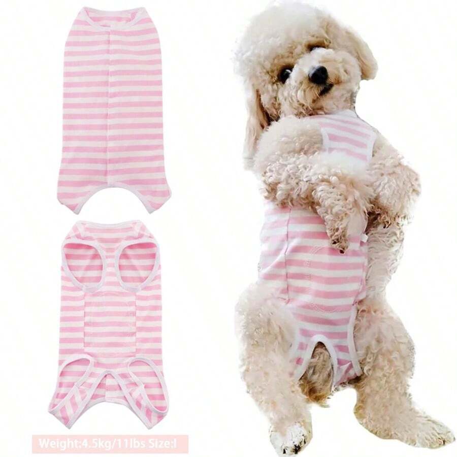 Dog's Recovery Suit Post Surgery Shirt For Puppy, Wound Protective Clothes For Little Animals - 1 - View 1
