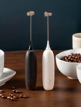 Milk Frother, Powerful Handheld Milk Frother, Mini Milk Foamer,Coffee Stirrer, Stainless Steel Drink Mixer For Coffee, Lattes, Cappuccino,Matcha,Hot Chocolate, Portable Foam Maker,Electric Wireless Blender Mini Coffee Maker