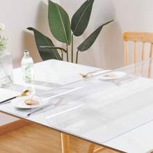 PVC Clear Table Protector - Multisize Thick Transparent Plastic Desk Cover, Rectangular Night Stand, Office & Computer Desk, Sofa Table, Small Desk Protector - Transparent-1.0mm - View 4