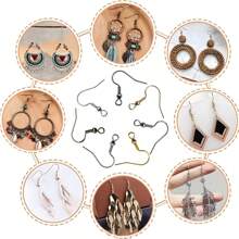 140pcs Hypoallergenic Earring Hooks With Ball And Coil, Fish Hooks In 7 Colors, 18mm Earring Parts For DIY Jewelry Making With Earring Backs, No Power Supply Needed. - Multicolor - View 4