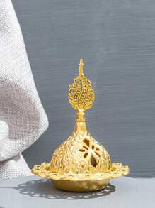 1 件装金属锌合金金色香炉家具摆件办公桌摆件