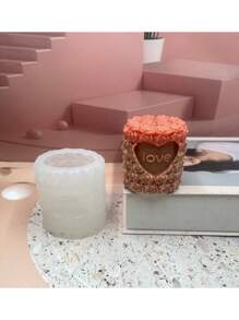 1pc Joyful Wedding Scented Candle Silicone Mold, Gift, Fragrance Diffuser Stones, Wedding Favors Silicone Mold