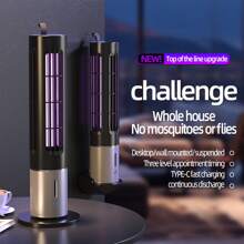 ABS Plastic Electric Mosquito Killer USB Charging Portable Household Dormitory Mosquito Repellent For Indoor Outdoor - Black and Sliver - View 6