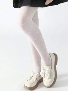 Women/Kids' 3D Heart & Floral Print Leggings/Knee High Socks - Multicolor - View 13