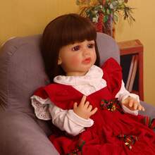 Reborn Baby Dolls Girl - 22 Inches Realistic Newborn Full Body Vinyl Baby Dolls Lifelike Newborn Real Life Weighted Dolls Toy Gift For Kids Age 3+