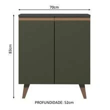 Madesa Reims 70cm Black Kitchen Base Cabinet - 黑色 - 查看 2
