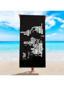 1 chiếc khăn tắm bãi biển cỡ lớn, siêu thấm hút, chăn bãi biển bằng sợi nhỏ mềm mại, 59"X29", lý tưởng cho mùa hè, chống gió, chống nắng, bãi biển, tiệc tùng, du lịch khô ráo, cắm trại, phụ kiện bãi biển, quà tặng hoàn hảo cho những vật dụng cần thiết cho kỳ nghỉ bãi biển - Nhiều màu - Xem 29