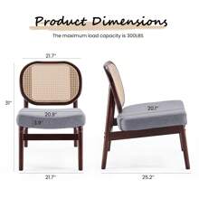 Upholstered Accent Chair - Light Grey - View 3