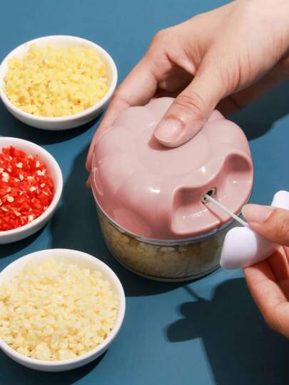 One-Touch Garlic Paste Maker - Manual Press Crusher With Quick-Release Design, Rustproof Stainless Steel Kitchen Tool For Effortless Cooking (1PC)