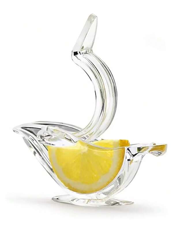 2pcs Lemon Juicer Tool, Kitchen Hand Press Squeezer Tools Non-Slip Fruit Juicer Transparent Portable Handheld Citrus Lemon Orange Manual Juicer