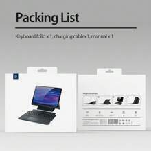 1 pezzo Tastiera nera DUX DUCIS con custodia protettiva compatibile con iPad, Galaxy Tab, XM Pad, design in 2 pezzi versatile con 4 posizioni di supporto, facile da usare e facile da connettere con risposta rapida (Nota: stiamo per aggiornare il packaging, quindi potrebbero esserci confezioni nuove e vecchie in circolazione)