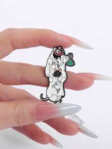 1PC Funny Mouse Scientist Enamel Brooch Science Lab Jewelry Chemistry Laboratory Pin Badge For Doctor Chemist Gifts - Multicolor - View 7
