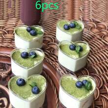 Heart Shaped Dessert Cups With Spoons Mini Plastic Dessert Shooter Cups Transparent Container Box Love Food Storage Box For Wedding Parfait, Cheesecake, Mousse, Appetizers, Jello Shot And Puddings Disposable Or Reusable (Optional 5 Pcs Spoons Set)