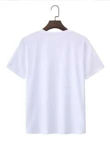 100% Cotton Unisex Mandala - Pattern Graphic Round Neck Short - SLeeve T - Shirts, Basic Tees, And Graphic Crop Tops Are Summer Women's Tops. - 白色 - 查看 2