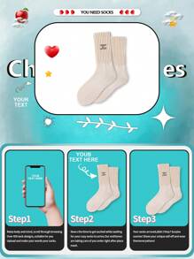 1 par de calcetines deportivos bordados personalizados para hombres, calcetines personalizados con texto personalizado para chicos guapos y chicas hermosas, calcetines de equipo altos personalizados con dibujos interesantes para pareja, aptos para regalos de San Valentín, cumpleaños y otras ocasiones, divertidos, locos, anime, calcetines multicolor, perro, coloridos, lindos, adorables, sobrios, personalizados, únicos, personalizados, regalos ideales para él, regalos ideales para ella, novio, novia, familia, amigos, abuelos, ella