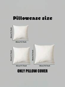 1pc Flower Printed Cushion Cover, Modern Decorative Pillow Sham, Single-Sided Print, Without Filler, For Sofa, Home Decor Throw Pillow - Multicolor - View 8