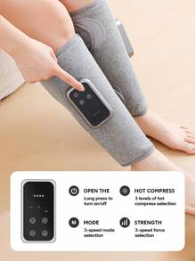 1ps Wireless Leg Massager, Leg Massager, Leg Hot Compress Massager, Professional Kneading, Three Kinds Of Massage Modes, Three Levels Of Strength, Comfortable Massage To Relax Leg Muscles, Three Levels Of Temperature Adjustable, Hot Compress Leg Muscles, Relieve Leg Soreness, Type-C Charging LED Digital Display, Easy To Operate, Portable Leg Massager For Home Travel, Gifts For Parents And Elders - Multicolor - View 5
