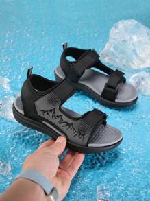 柔软舒适的露趾户外儿童运动凉鞋，夏季