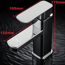 Smart Digital Temperature Faucet Bathroom Faucet Sink Basin Smart Deck Mounted Hot Cold Water Tap With Hose