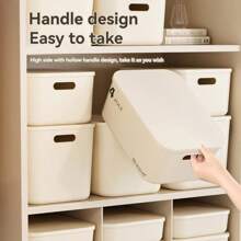 Lidded Ins Style Storage Box, Dustproof For Cosmetics, Food, Bedroom, Dormitory, Toys Back To School