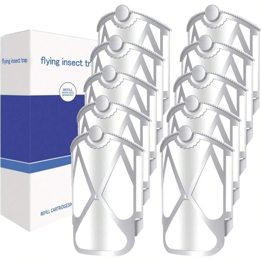 10 Pack For Zevo Flying Insect Trap Refill - Insect Trap Refill Kit, Works With M364 M364A And Max, 100% Fit - White - View 1