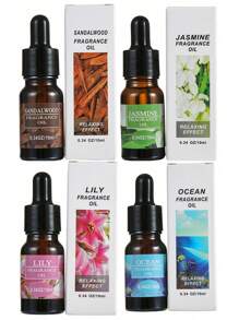 6 件/4 件/1 件 10ml 香薰扩散器精油，适用于香薰石、香薰炉、香薰扩散器、加湿器、圣诞装饰圣诞气氛去除异味增加香气缓解压力情绪帮助睡眠圣诞礼物香薰车用空气清新剂圣诞装饰