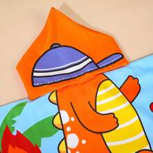 Cute Cartoon Children Hooded Bath Towel, Soft & Skin-Friendly, Won't Shed, Absorbent And Quick Drying, Wearable Baby Bathrobe - Multicolor - View 11