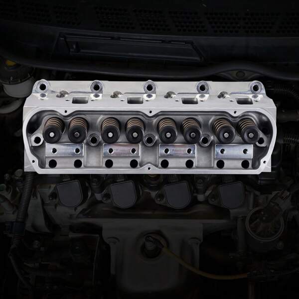 Engine Cylinder Head Assembly Replacement, Aluminum/Cast Iron Engine Cylinder Head Kit, Compatible With Small Block Chevrolet Engines, SBC 327/ 350/ 383, Corvette, Camaro, Z06/Small Block Engines, SBF GT40/289/302/ 351W, Mustang, GT40/CHEVROLET 1500 PICKUP 96-99, ESCALADE 99-00