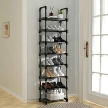 Shoe Rack, 1 Set Multi-Layer Metal Shoe Storage Rack, Room Accessories Shoe Organizer For Home, Summer Gift, Multifunctional Space-Saving Home Storage Tool