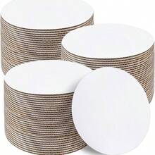 10 Pcs 8/9/10/12inch Corrugated White Cake Board Rounds,Circle Cardboard Round Base Disposable Coated Cake Plate - White - View 8