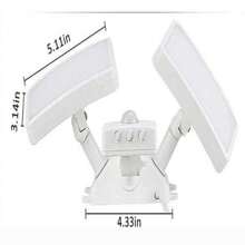 1PCS LED PIR Sensor Floodlight 20W Twin Motion Detector Garden Outdoor Security Light - Black - View 2