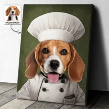 定制照片画布文章风格 - 宠物主题油画风格 - 送给家人、朋友的礼物