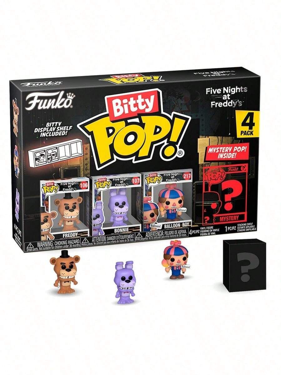 Funko Blister mit 4 Bitty POP-Figuren Five Nights at Freddys Freddy - Verschiedenfarbig - Übersicht 1