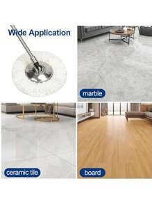 1/3/5/6/8 pezzi Teste di mocio di ricambio, con fibra ultra fine, lavabili in lavatrice, compatibili con mocio tornado circolare, ricambio standard per pulizia rotonda, pulizia domestica, lascia i pavimenti lucidi come uno specchio, rimuove macchie d'olio e polvere, essenziale per la casa
