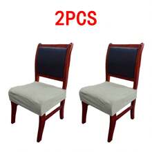 1/2/4/6pcs Thickened Corn Fleece Cushion Covers, Square Chair Pad Seat Covers For Dining Room, Kitchen, Chair Sofa, Removable Soft Cushion Slipcovers - Multicolor - View 40