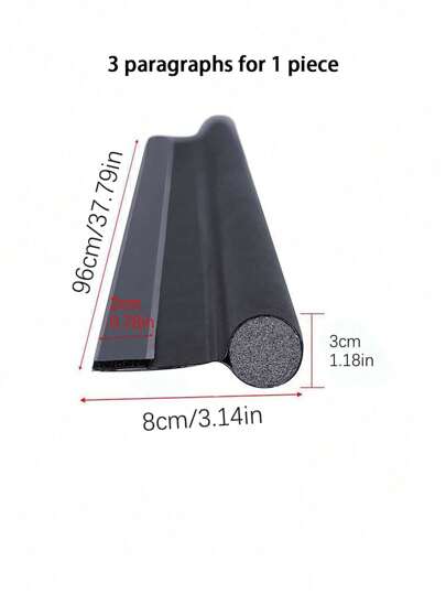 1/2pcs Plain Door Sealing Strip Baby Room Sound Insulation And Dustproof Sealing Strip Curry Leather Single Side(Separate Packaging)