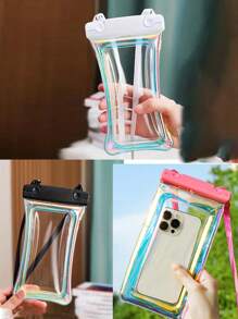 1pc/2pcs/3pcs/4pcs/5pcs/1set Floating Laser Waterproof Bag, Touch Screen Waterproof Phone Case For Swimming, Water Park, Rafting, With Air Cushion, Suitable For Water Sports & Rafting Gear Storage - Multicolor - View 20