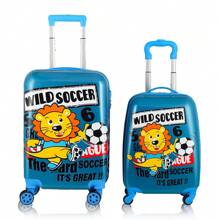 Juego De Maletas De Viaje 10kg Para Niños Equipaje Infantil - Azul Marino - Ver 1