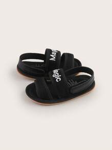 Summer Infant Shoes For 3-6 To 9 Months, Soft Soled, Anti Slip, Anti Kick, Breathable Walking Shoes For 0-1 Year Old Male And Female Infant Sandals - Black - View 6