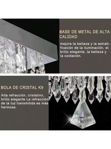 Modern Crystal Pendant Ceiling Lamp Luxurious Decoration Color Lamp