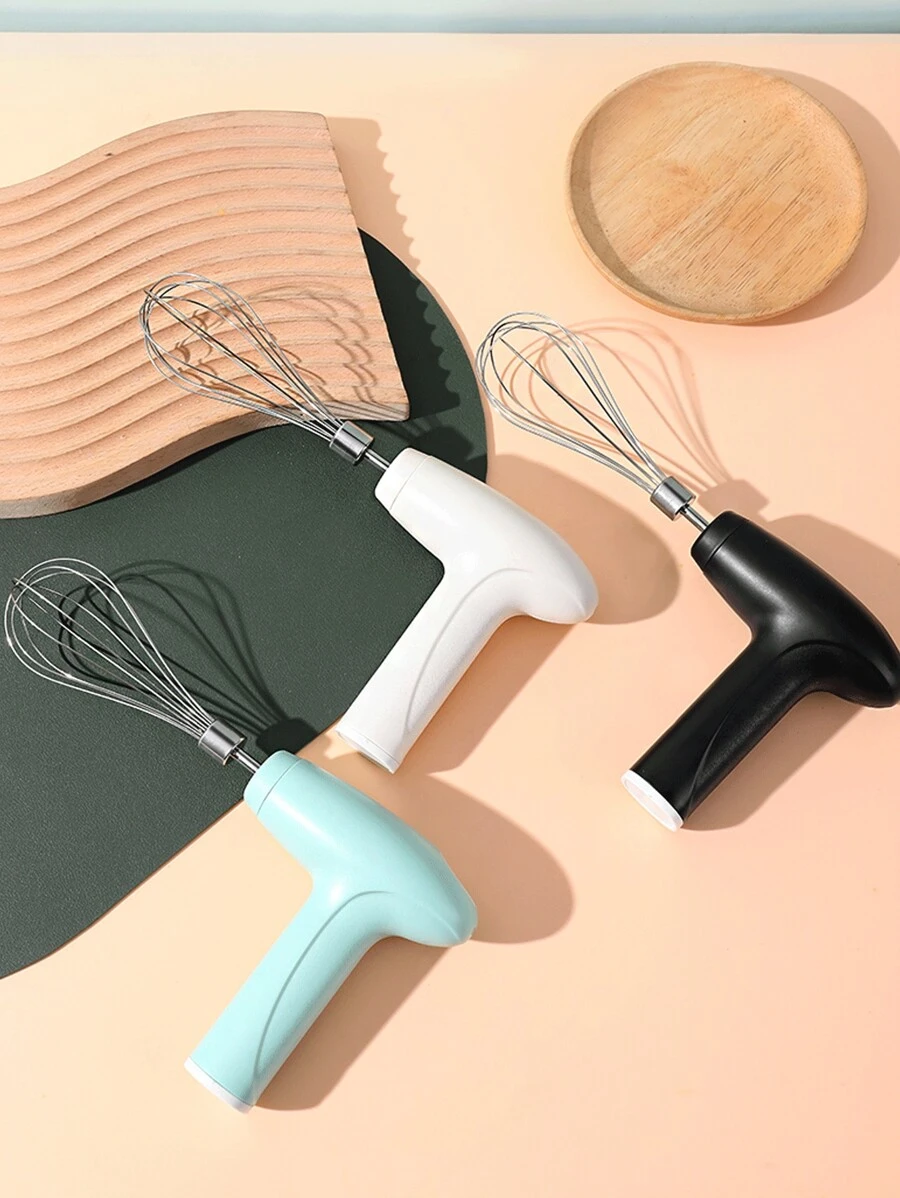 Electric Hand Mixer For Household, Small Handheld Automatic Milk Frother Tool For Baking Cake Cream Whipping Eggs - Multicolor - View 1