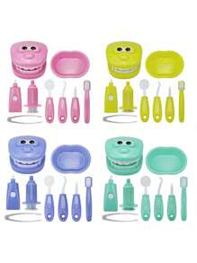 儿童护士牙医医生角色扮演玩具套装、牙科医疗玩具套装、圣诞节和万圣节礼物 - 彩色 - 查看 10